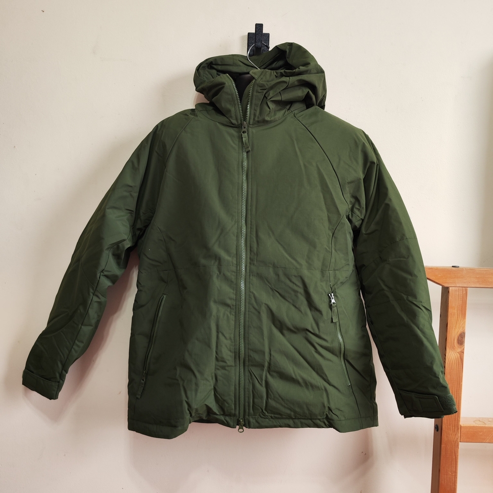 Women's Water-Resistant Insulated Snow Jacket With Hood, Dark Olive